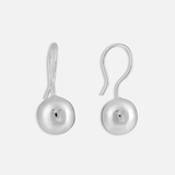 Circle Stud Hook Earrings