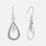 Double Teardrop Dangly Earrings