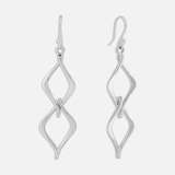 Twist Rhombus Drop Earrings