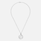 Spiral Circle Pendant Necklace