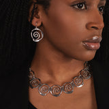 Sculptured Spirals Necklace